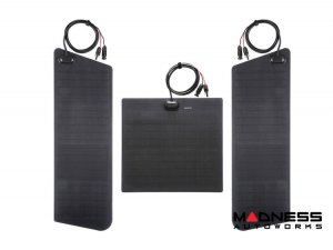 Toyota 4Runner Flexible Solar Panel Kit - Complete Kit w/ Waterproof Controller + Hood Decal - 4th&5th Gen w/ Hood Scoop - 80W